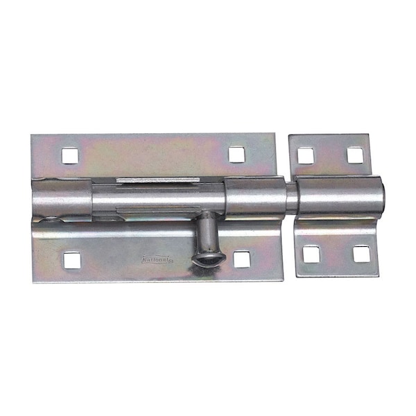 National Hardware National Hardware 5 in. L Zinc-Plated Steel Heavy Duty Barrel Bolt 1 pk N151-118 - main